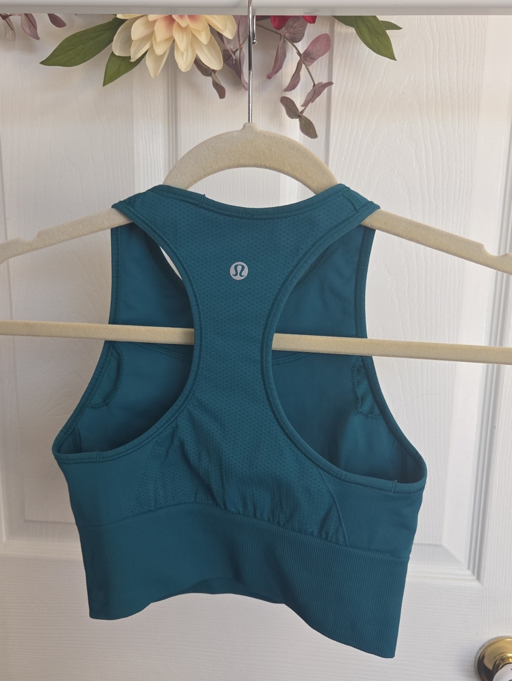 lululemon athletica Deep Teal Racerback Sports Bra Size 4